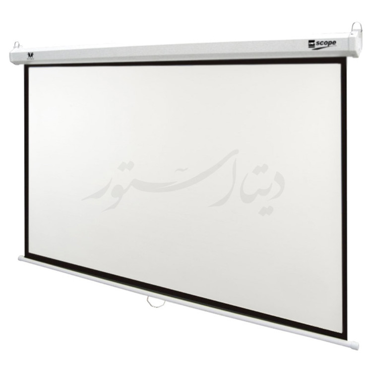 پرده نمایش سایز ۲ متری دستی اسکوپ